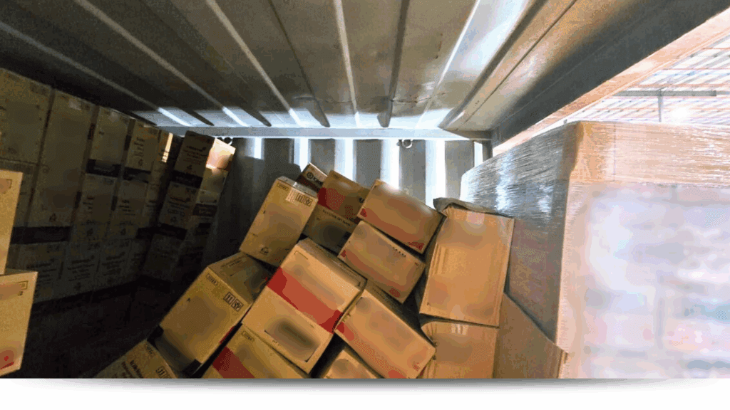 Collapsed Container - Emergency Export Container Recovery